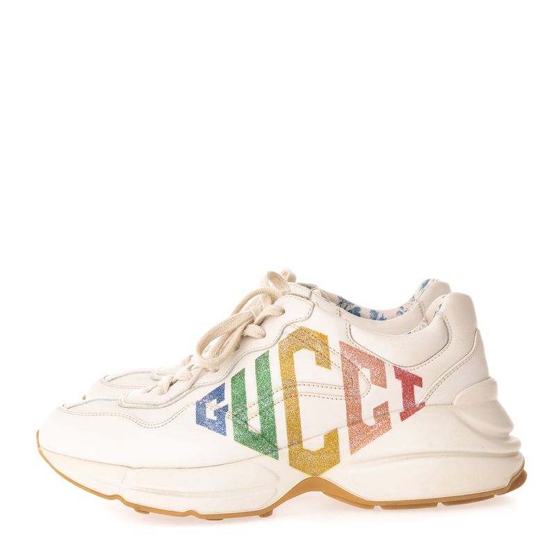 Tenis-Gucci-Rhyton-Couro-Branco