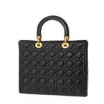 Bolsa-Christian-Dior-Lady-Dior-Couro-Preto