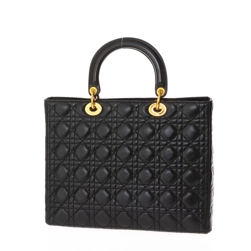 Bolsa-Christian-Dior-Lady-Dior-Couro-Preto