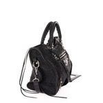 Bolsa-Balenciaga-Classic-City-Tweed-Preto