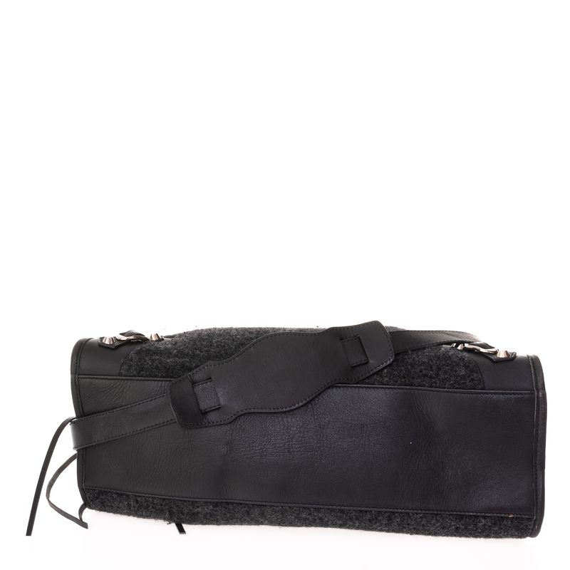 Bolsa-Balenciaga-Classic-City-Tweed-Preto