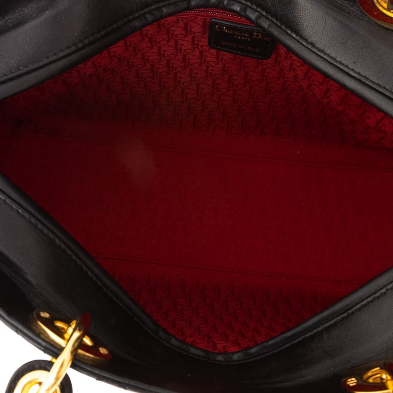 Bolsa-Christian-Dior-Lady-Dior-Couro-Preto