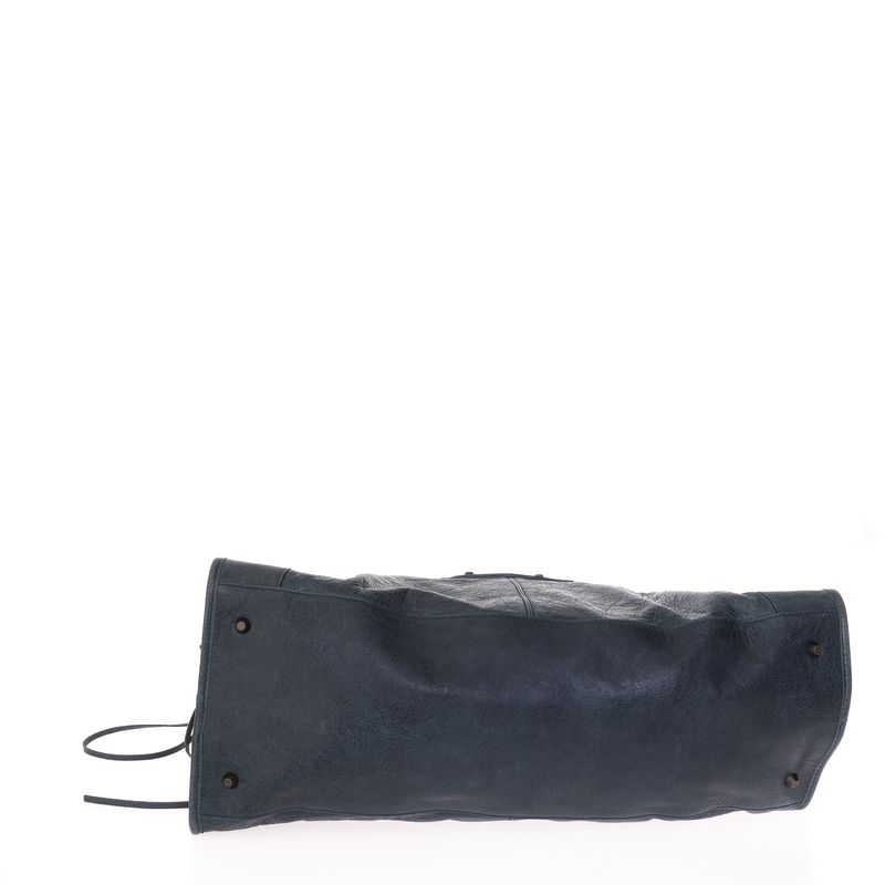 Bolsa-Balenciaga-Work-Couro-Azul-Petroleo