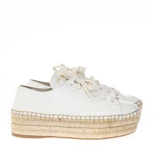 Spadrille Prada Couro Branco