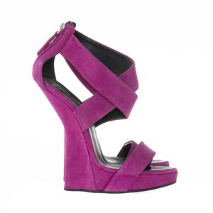Sandália Giuseppe Zanotti Camurça Fucsia