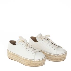 Spadrille Prada Couro Branco