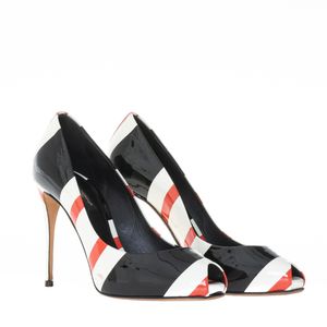 Peep Toe Dolce Gabbana Verniz Tricolor