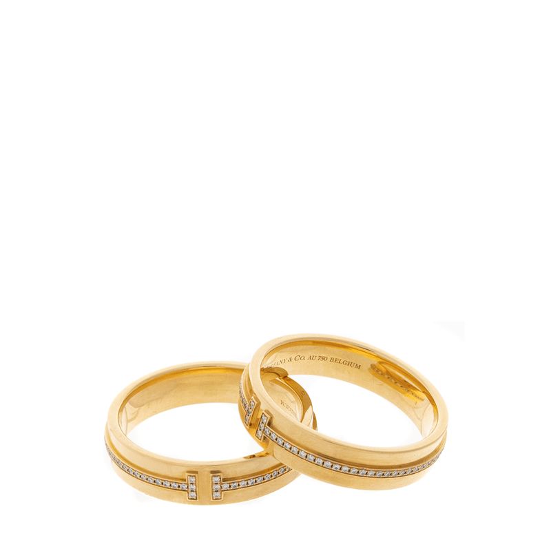 Par-de-Aliancas-Tiffany-Ouro-Amarelo-18K-e-Diamantes