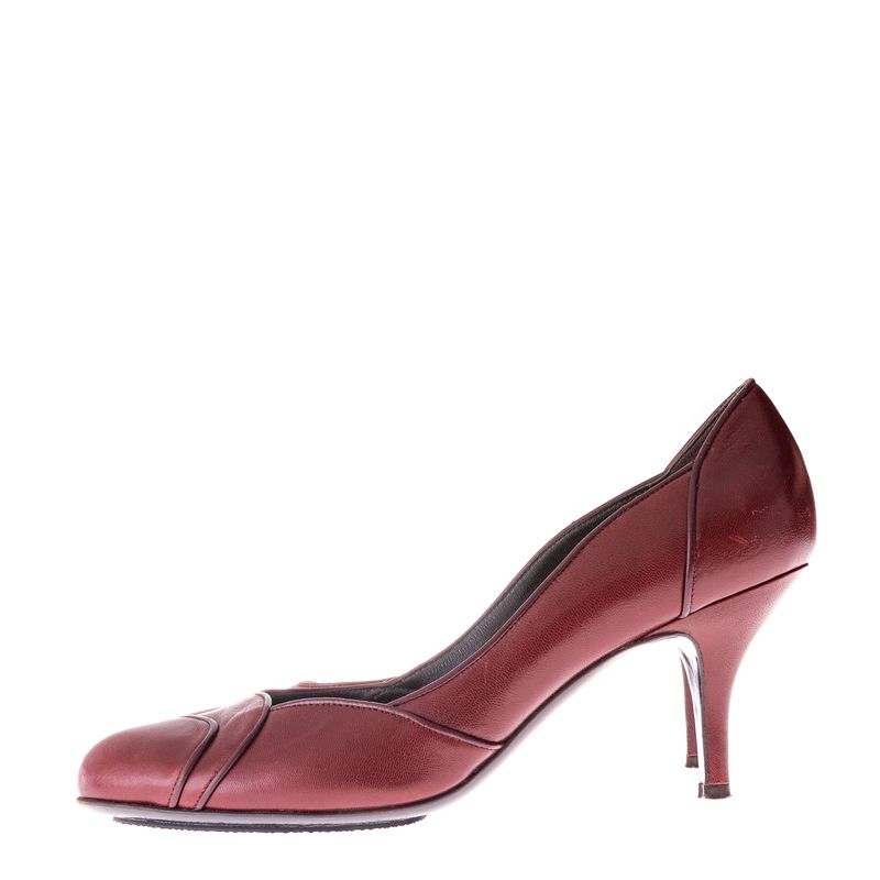 Sapato-de-Salto-Salvatore-Ferragamo-Couro-Vinho