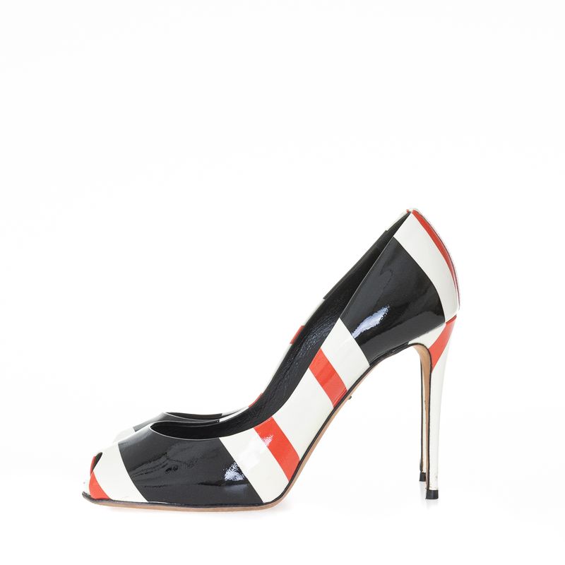 Peep-Toe-Dolce-Gabbana-Verniz-Tricolor