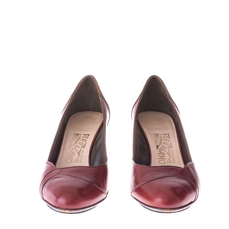 Sapato-de-Salto-Salvatore-Ferragamo-Couro-Vinho