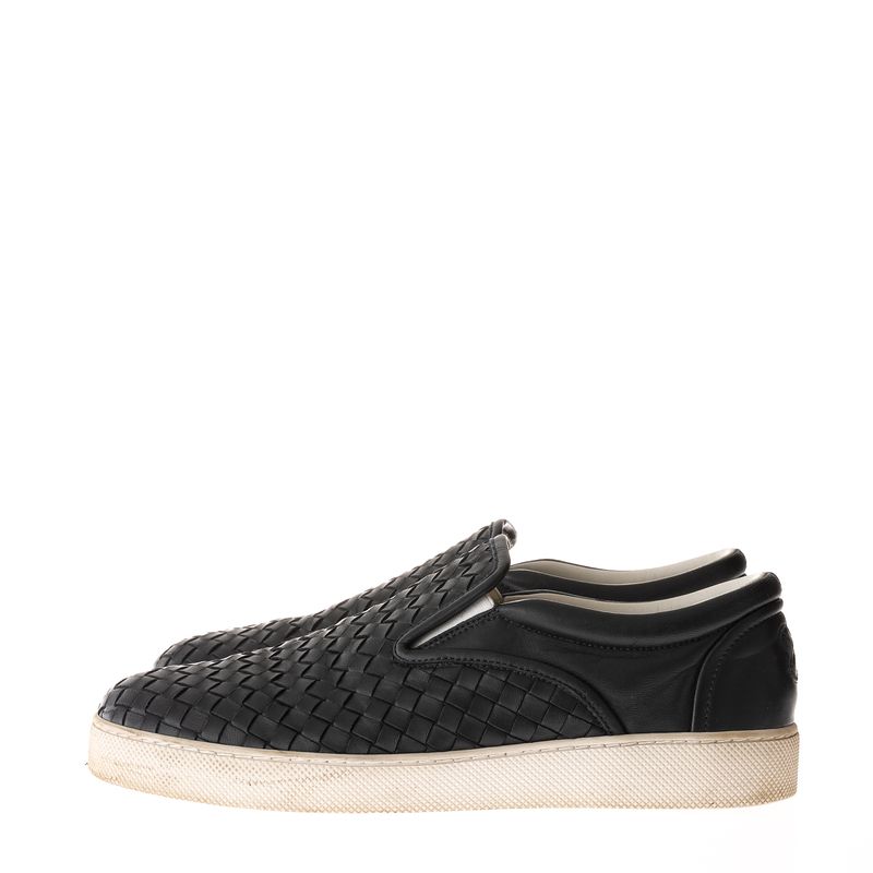 Slipper-Bottega-Venetta-Couro-Preto