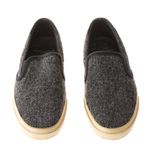 Slip-on-Saint-Laurent-de-Tecido-Cinza