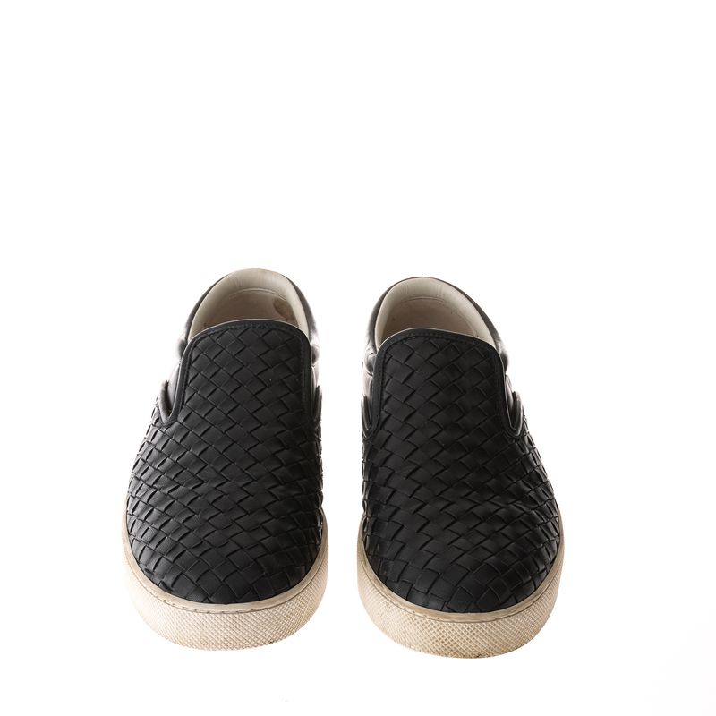 Slipper-Bottega-Venetta-Couro-Preto