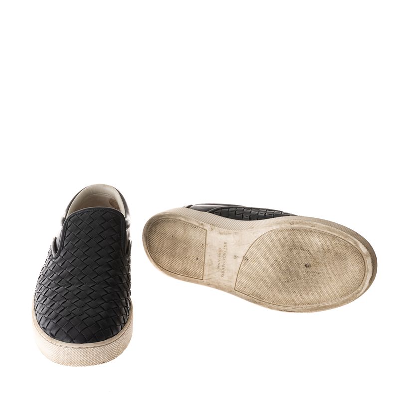 Slipper-Bottega-Venetta-Couro-Preto