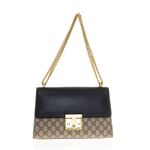 Bolsa-Gucci-Padlock-Canvas-GG-Couro-Preto