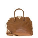 Bolsa-Valentino-Rockstud-Tote-Couro-Caramelo