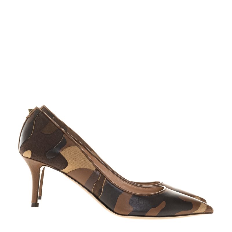 Scarpin-Valentino-Camuflado-Marrom