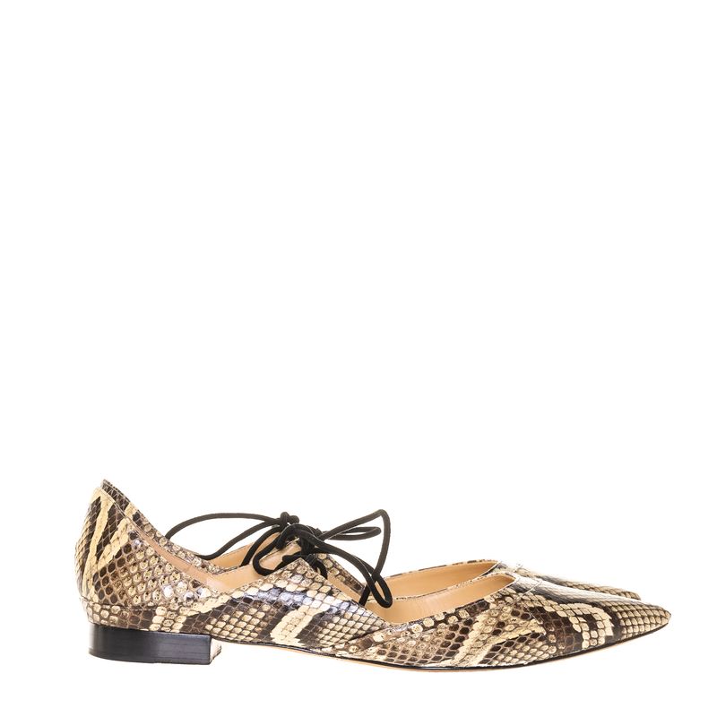 Sapatilha-Alexandre-Birman-Python-Bico-Fino