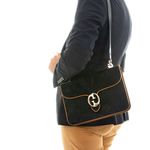 Bolsa-Gucci-Vintage-Interlocking-Camurca-Preto