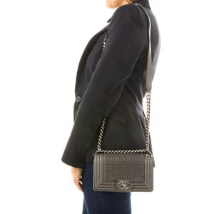 Bolsa Chanel Boy Paris-Edimburgo Grafite