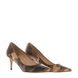 Scarpin Valentino Camuflado Marrom