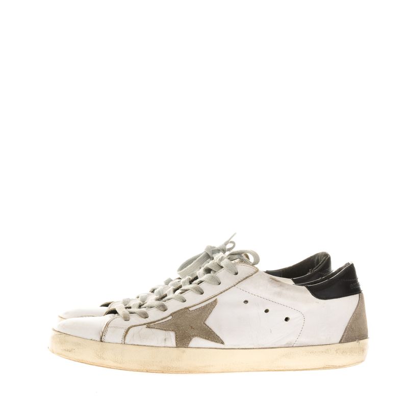 Tenis-Golden-Goose-Superstar-Branco-e-Preto