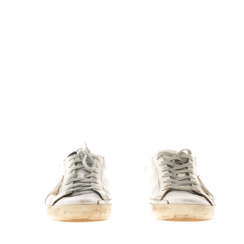 Tenis-Golden-Goose-Superstar-Branco-e-Preto