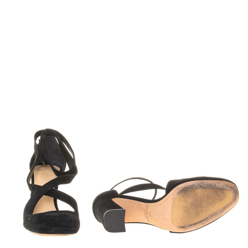 Sapato-de-Salto-Alexandre-Birman-Bico-Redondo-Camurca-Preto