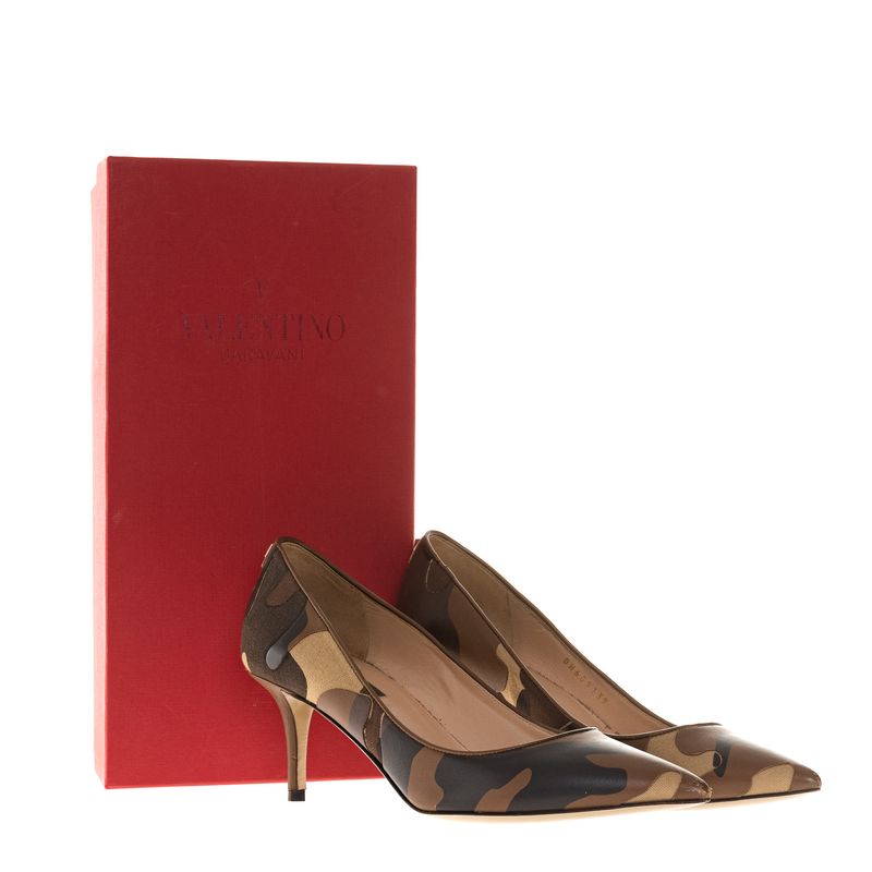 Scarpin-Valentino-Camuflado-Marrom