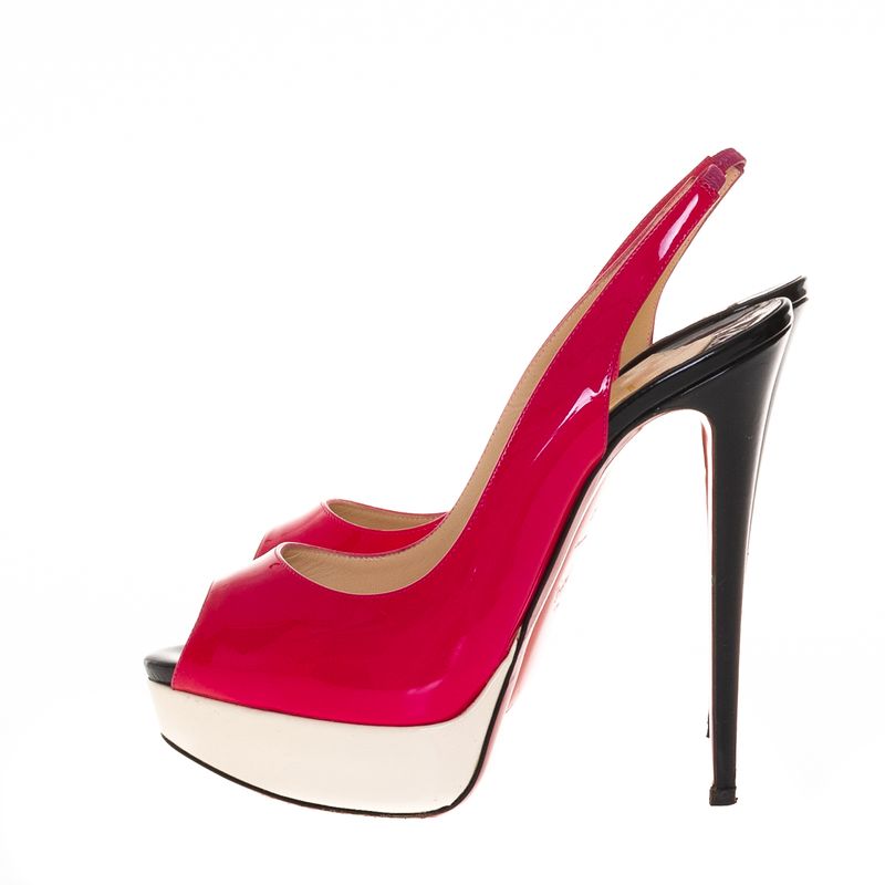66693-Peep-Toe-Christian-Louboutin-Verniz-Magenta-e-Branco-3