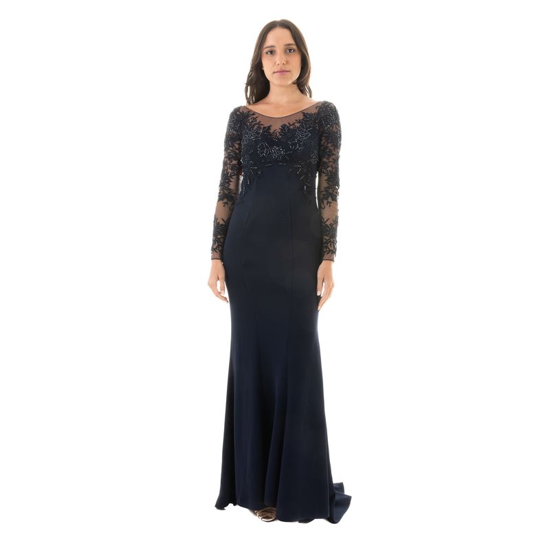 Vestido-Monique-Lhuillier-Azul-Marinho