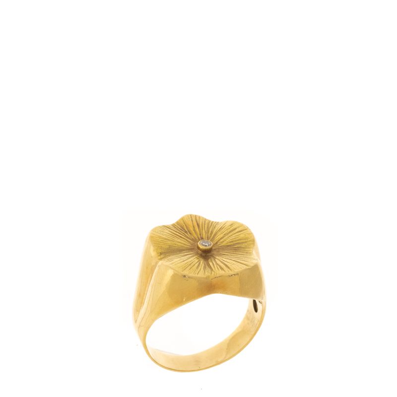 Anel-Stella-Guerra-Flor-Ouro