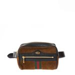 Bolsa-Gucci-Ophidia-Pochete-Camurca-Marrom