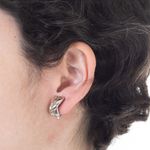Brinco-Vintage-Pressao-Entrelacado-Prateado