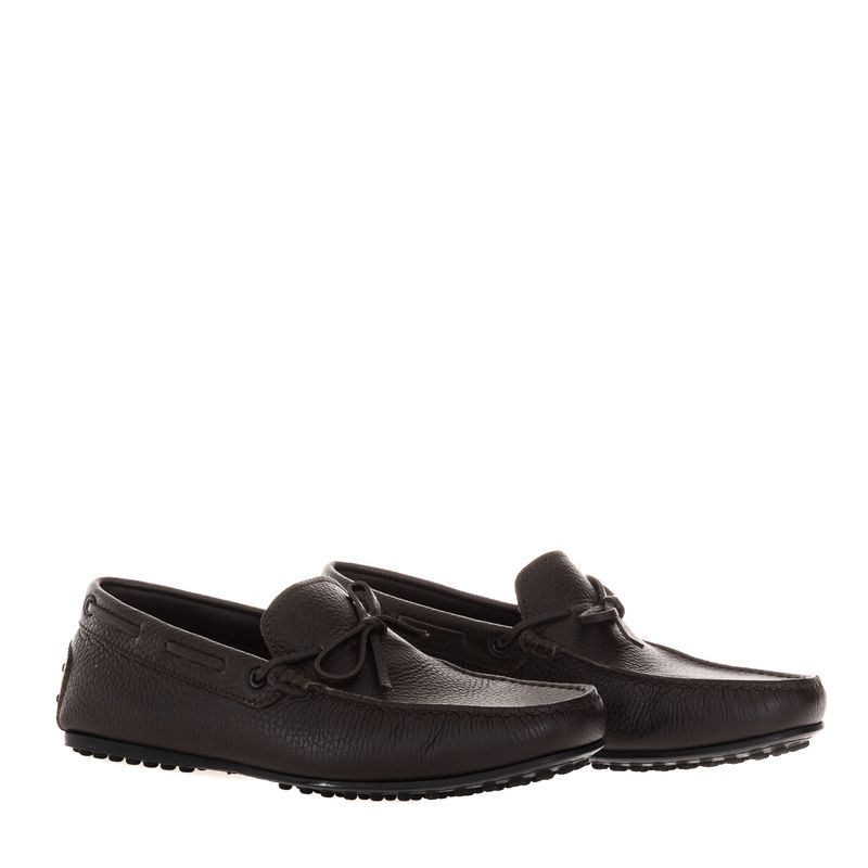 Mocassim-Tods-Couro-Marrom-com-Laco