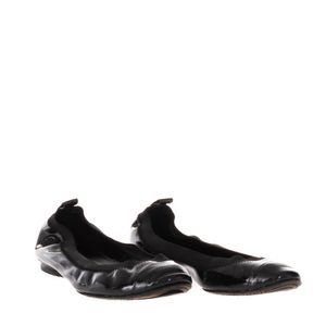 Sapatilha Chanel Elástico Verniz Preto