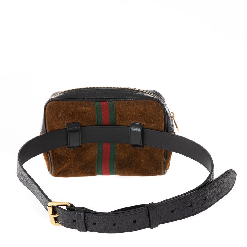 Bolsa-Gucci-Ophidia-Pochete-Camurca-Marrom