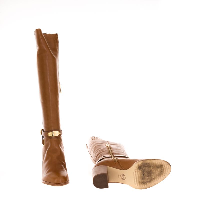 Bota-Michael-Kors-Cano-Alto-Caramelo