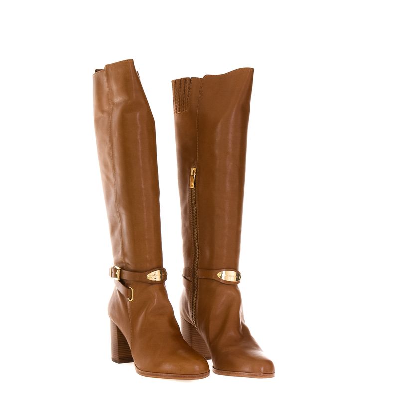 Bota-Michael-Kors-Cano-Alto-Caramelo