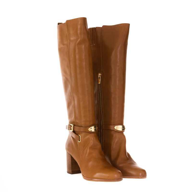 Bota-Michael-Kors-Cano-Alto-Caramelo
