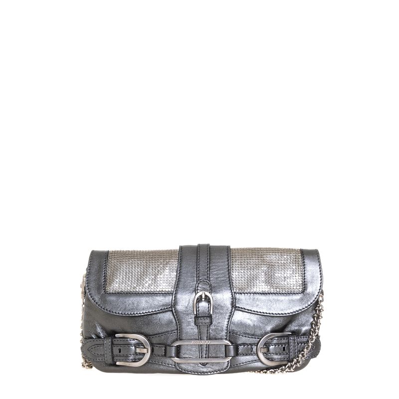 Bolsa-Jimmy-Choo-Couro-e-Malha-Metalica