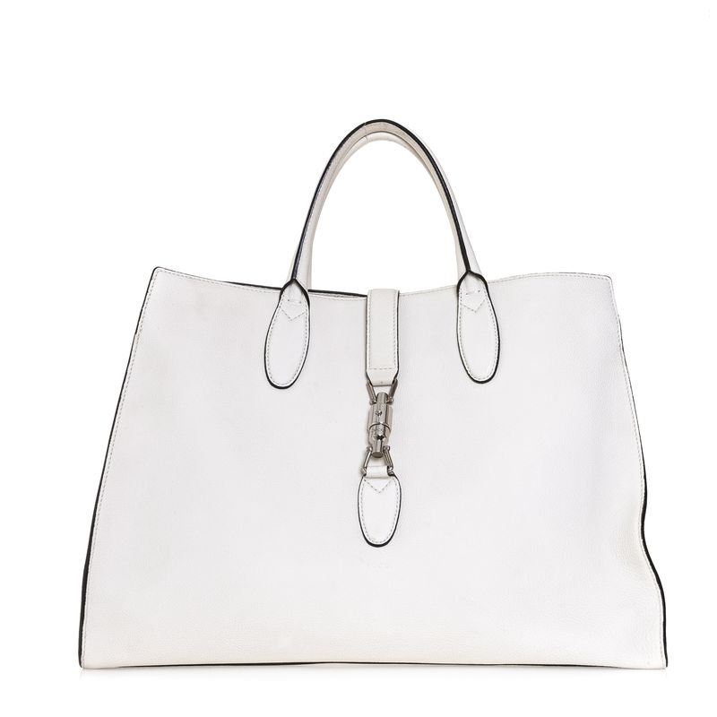 Bolsa-Gucci-Jackie-Tote-Couro-Branco