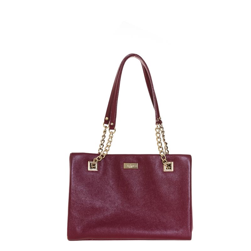 Bolsa-Kate-Spade-Alca-Corrente-Couro-Marsala