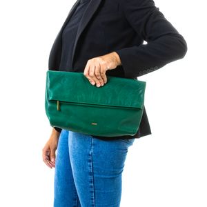 Clutch Emilio Pucci Couro Verde
