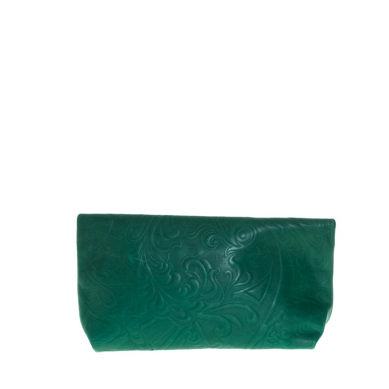 Clutch-Emilio-Pucci-Couro-Verde