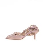 Scarpin-Valentino-Rockstud-Verniz-Bege