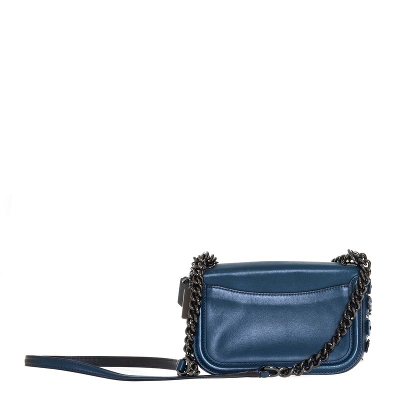 Bolsa-Coach-Flores-Couro-Azul