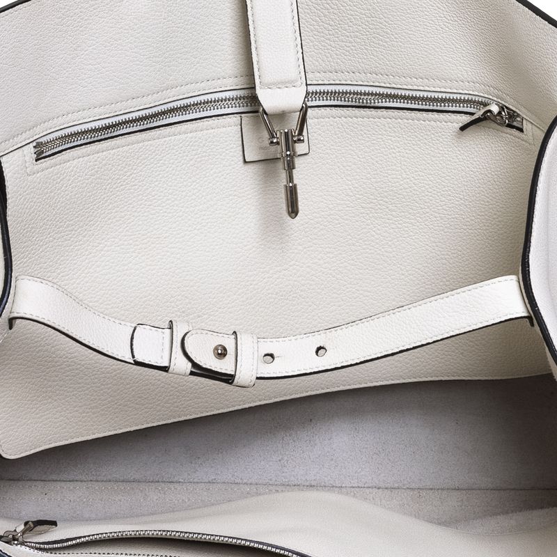 Bolsa-Gucci-Jackie-Tote-Couro-Branco
