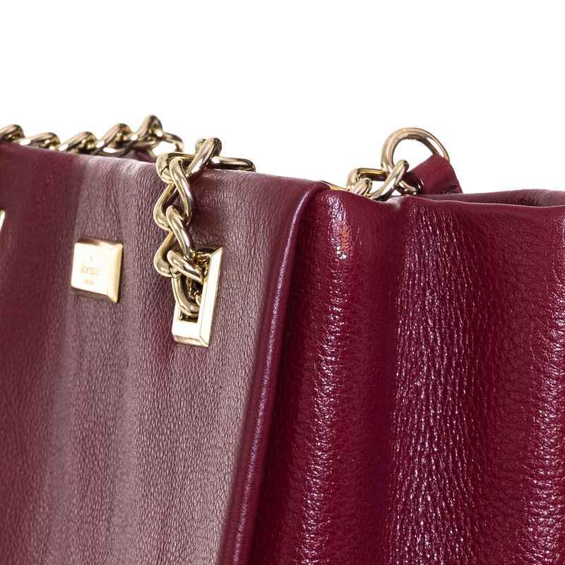 Bolsa-Kate-Spade-Alca-Corrente-Couro-Marsala